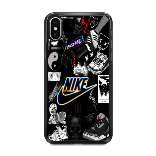 Nike Black Wall Collection iPhone X Case