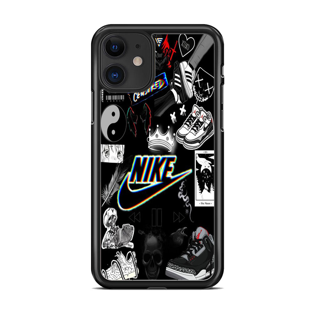 Nike Black Wall Collection iPhone 11 Case