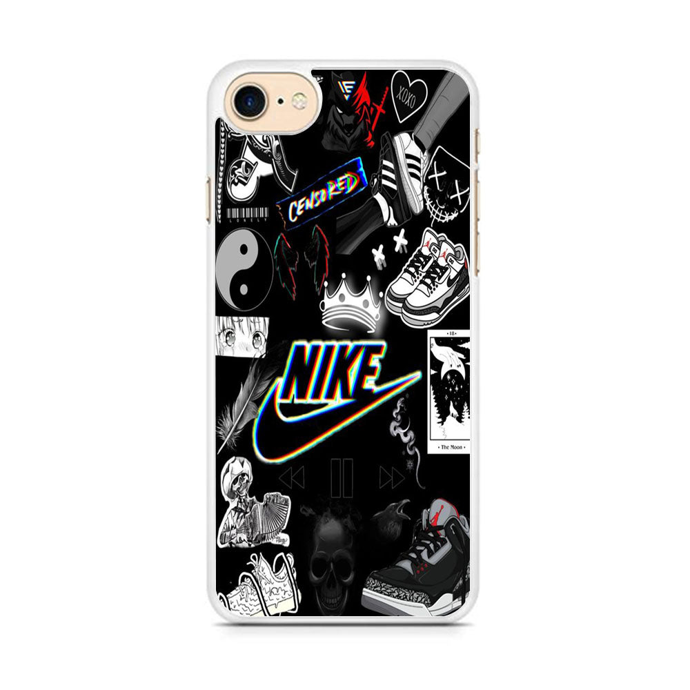 Nike Black Wall Collection iPhone 8 Case