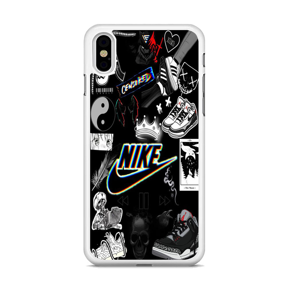 Nike Black Wall Collection iPhone X Case