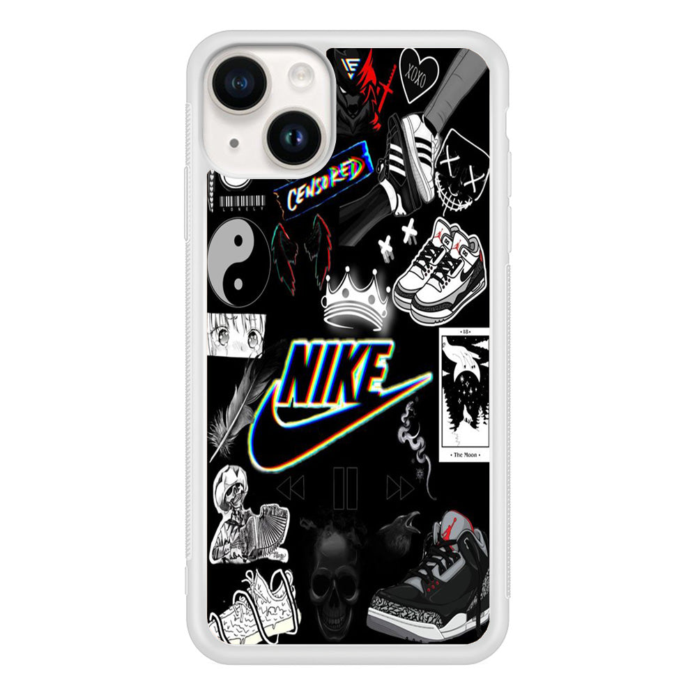 Nike Black Wall Collection iPhone 15 Case