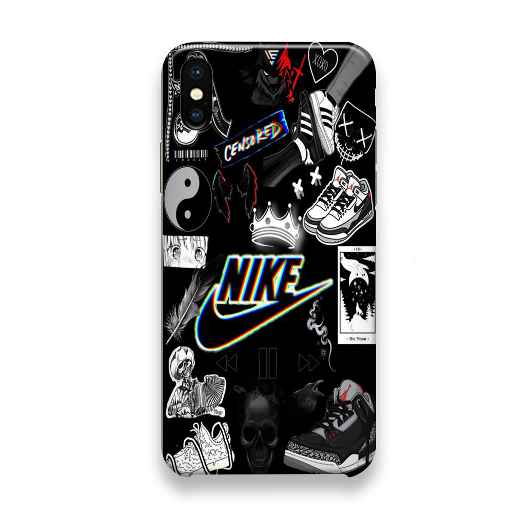 Nike Black Wall Collection iPhone X Case