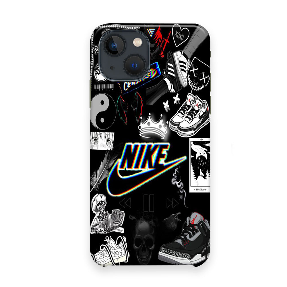 Nike Black Wall Collection iPhone 13 Case