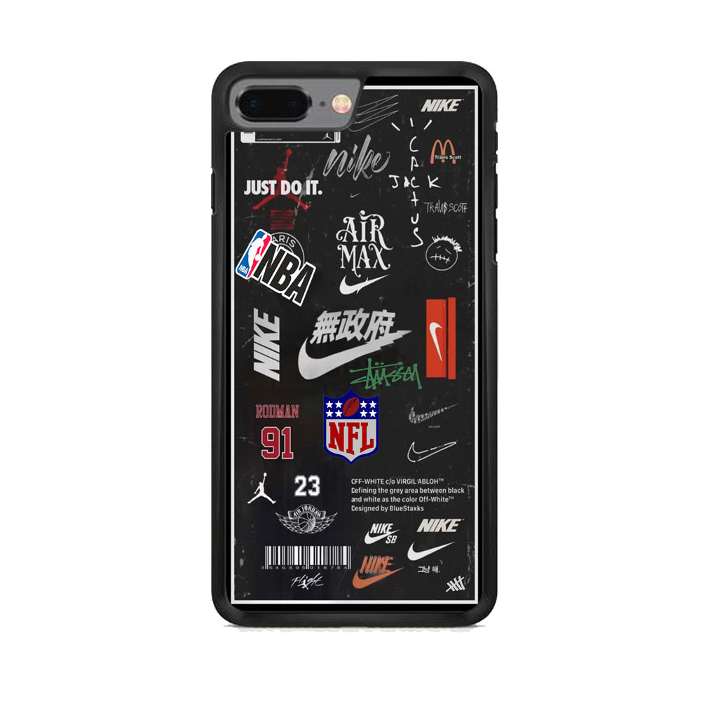 Nike Blackboard Sticker iPhone 7 Plus Case