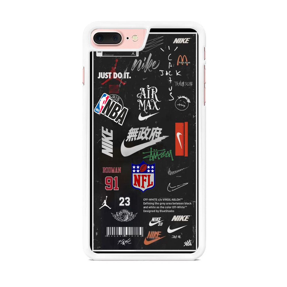 Nike Blackboard Sticker iPhone 7 Plus Case