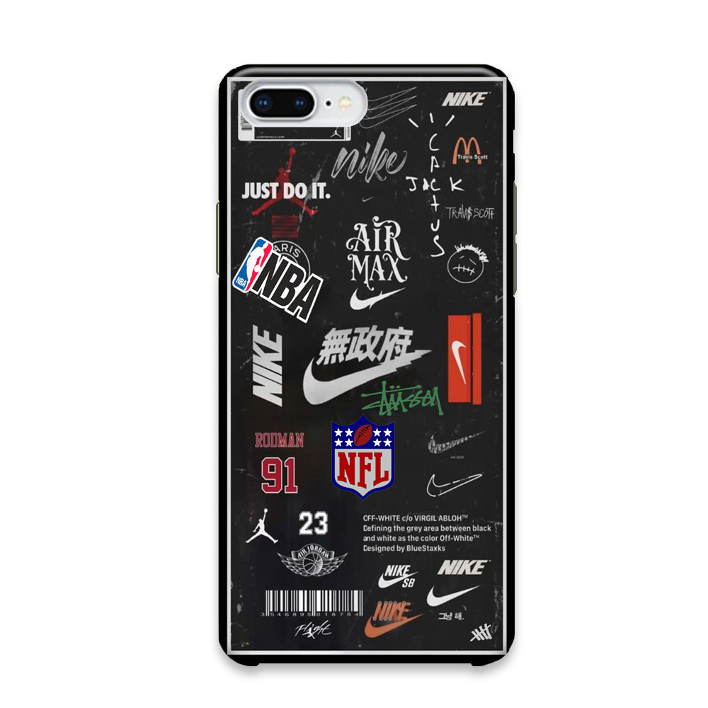 Nike Blackboard Sticker iPhone 7 Plus Case