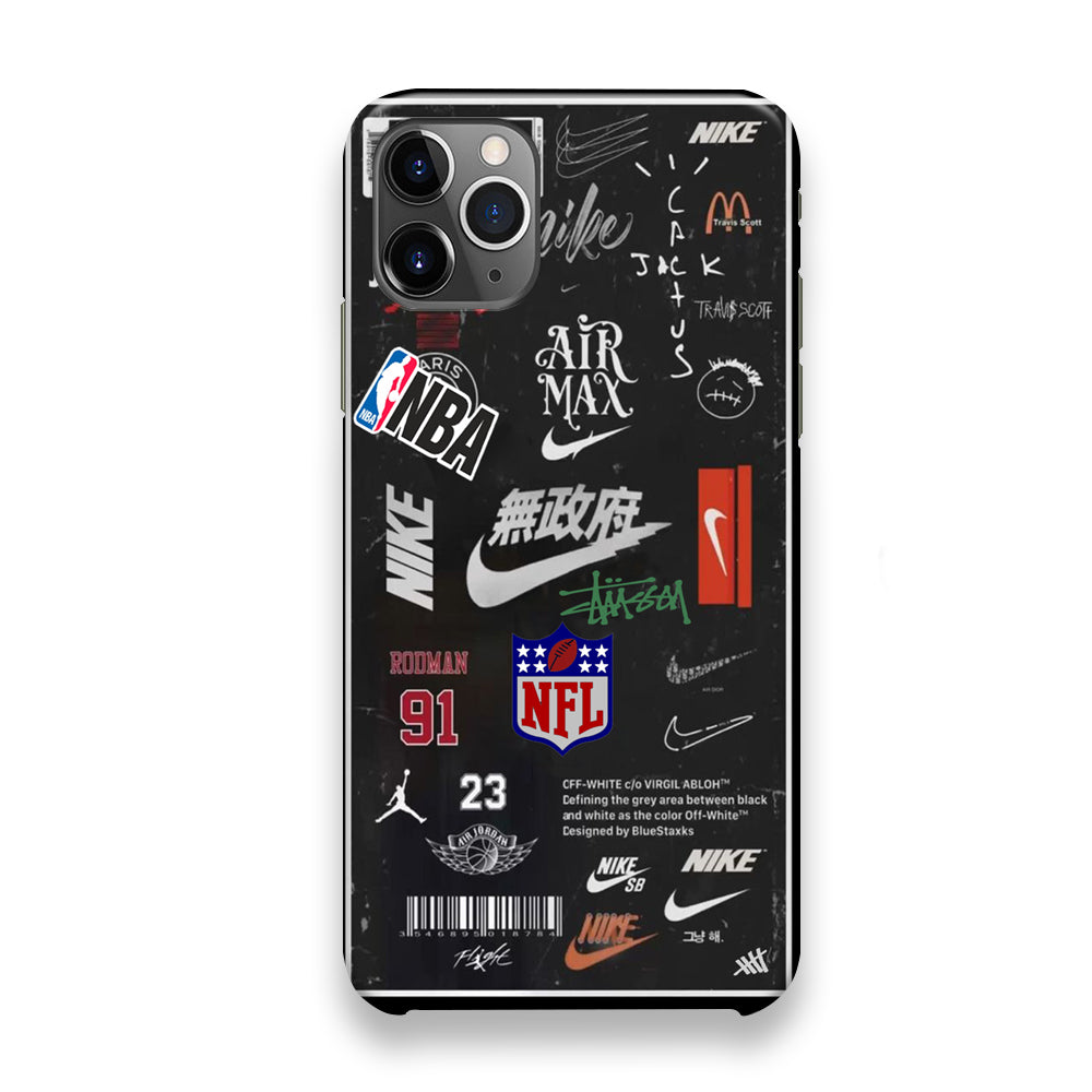 Nike Blackboard Sticker iPhone 12 Pro Max Case