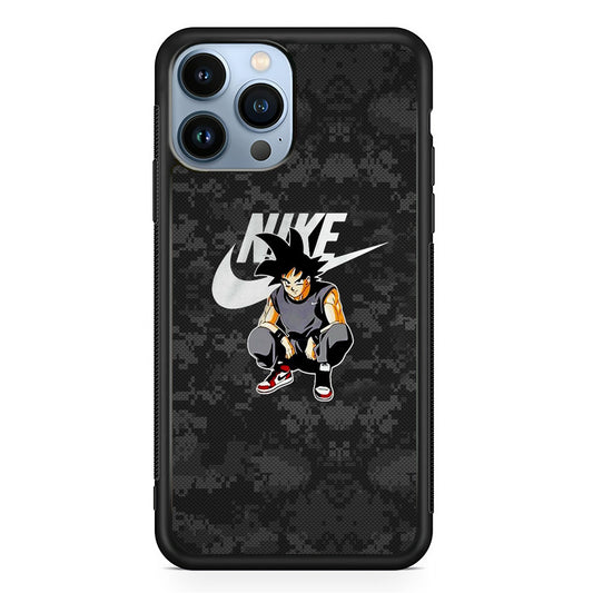 Nike Goku Pixel Black Camo iPhone 13 Pro Case