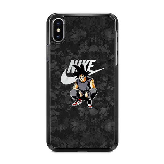 Nike Goku Pixel Black Camo iPhone X Case