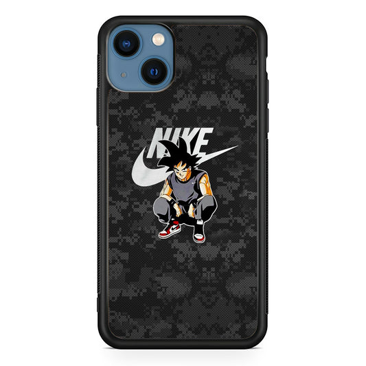 Nike Goku Pixel Black Camo iPhone 13 Case