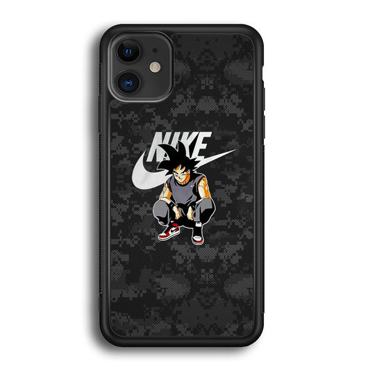 Nike Goku Pixel Black Camo iPhone 12 Case