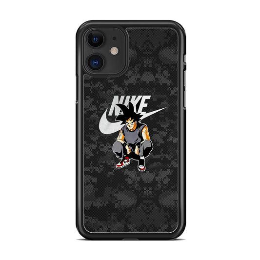 Nike Goku Pixel Black Camo iPhone 11 Case