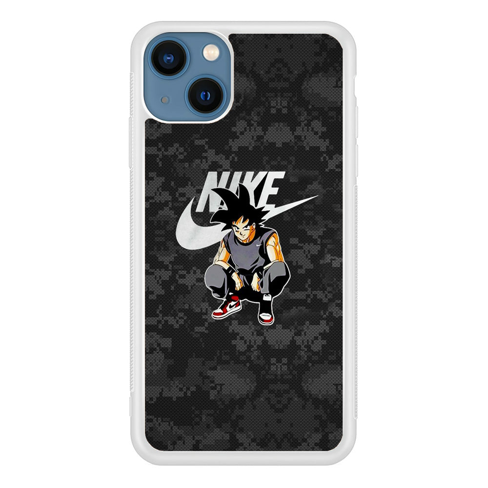 Nike Goku Pixel Black Camo iPhone 13 Case