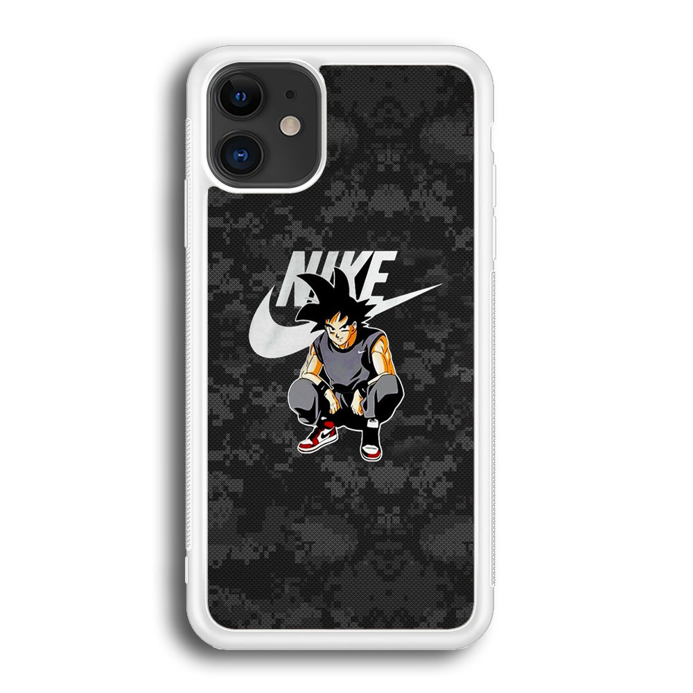 Nike Goku Pixel Black Camo iPhone 12 Case