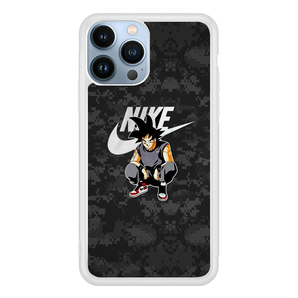 Nike Goku Pixel Black Camo iPhone 13 Pro Case