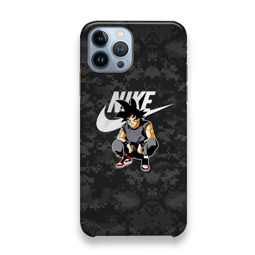 Nike Goku Pixel Black Camo iPhone 13 Pro Max Case