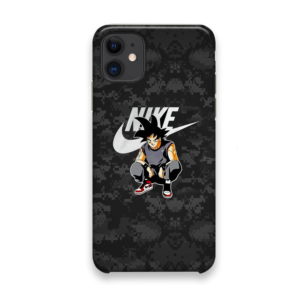 Nike Goku Pixel Black Camo iPhone 11 Case