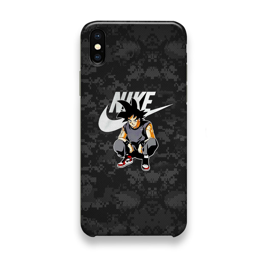 Nike Goku Pixel Black Camo iPhone X Case