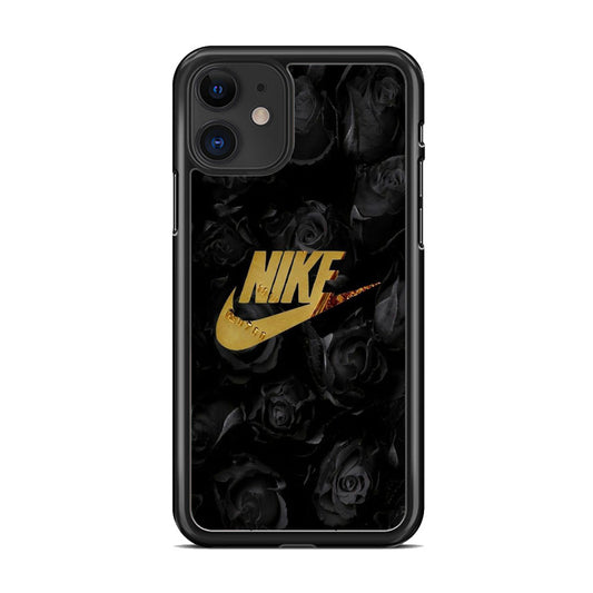 Nike Gold Black Rose iPhone 11 Case