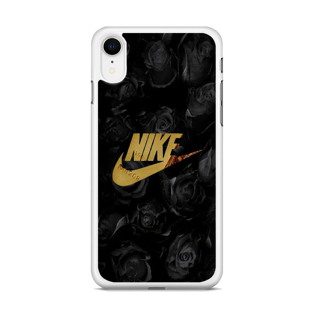 Nike Gold Black Rose iPhone XR Case