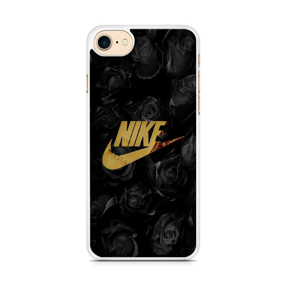 Nike Gold Black Rose iPhone 8 Case