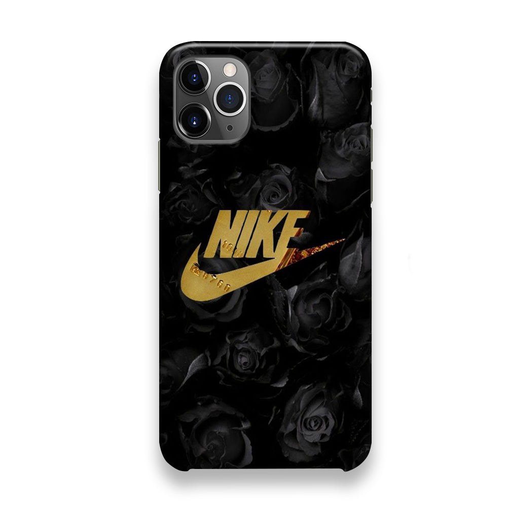 Nike Gold Black Rose iPhone 12 Pro Max Case