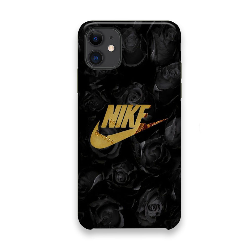 Nike Gold Black Rose iPhone 11 Case