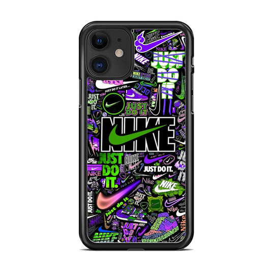 Nike Green Wall Symbol iPhone 11 Case