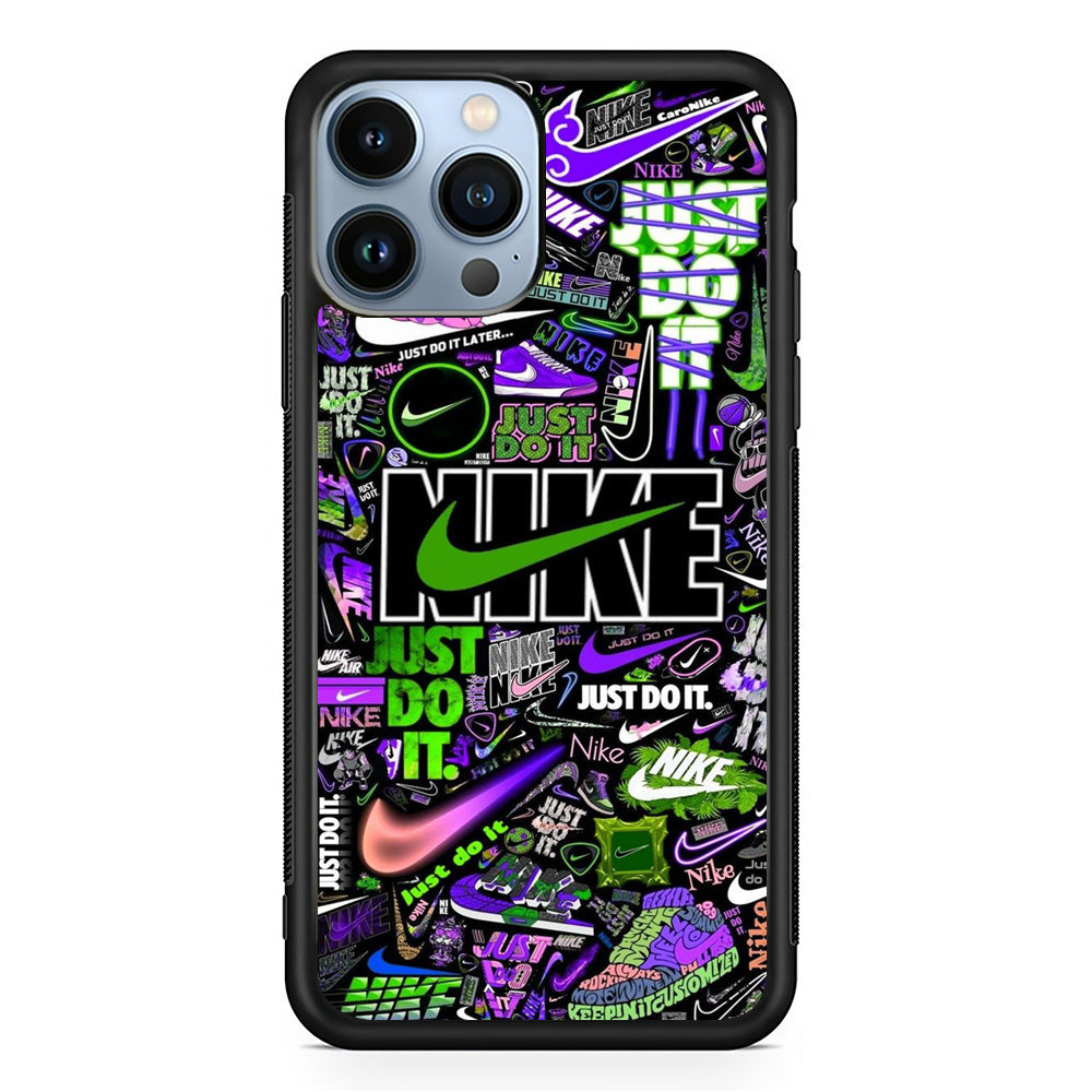 Nike Green Wall Symbol iPhone 13 Pro Case