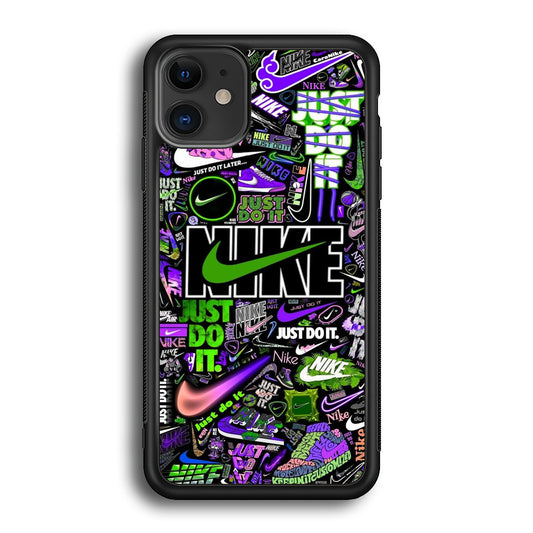 Nike Green Wall Symbol iPhone 12 Case