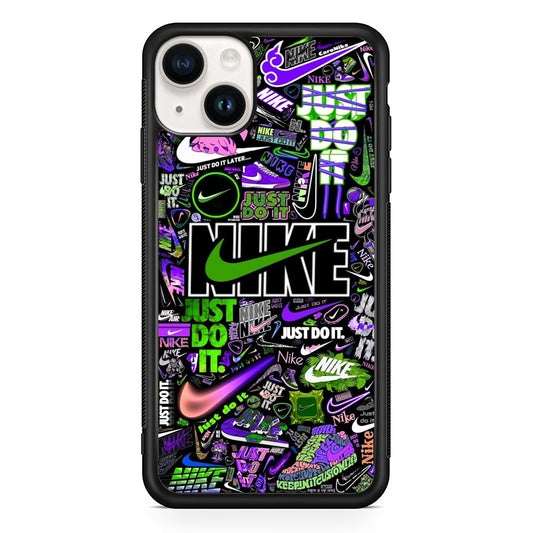 Nike Green Wall Symbol iPhone 14 Case