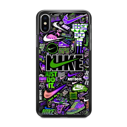 Nike Green Wall Symbol iPhone X Case