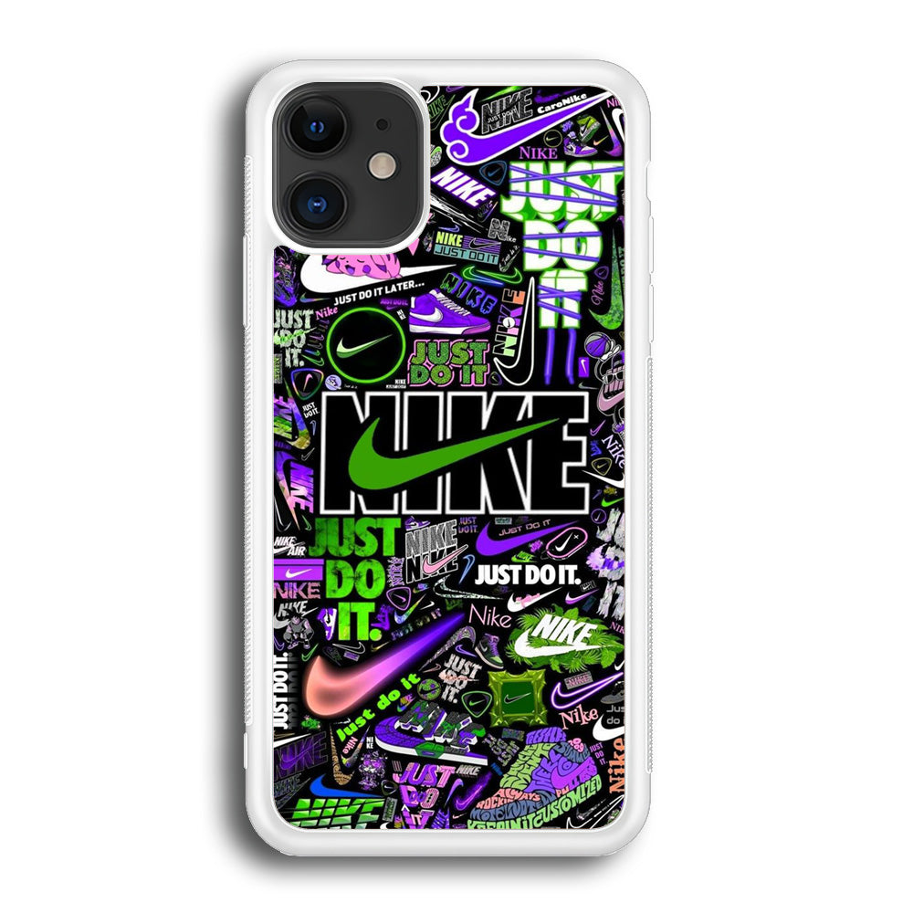 Nike Green Wall Symbol iPhone 12 Case