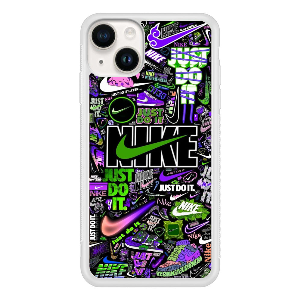 Nike Green Wall Symbol iPhone 15 Case