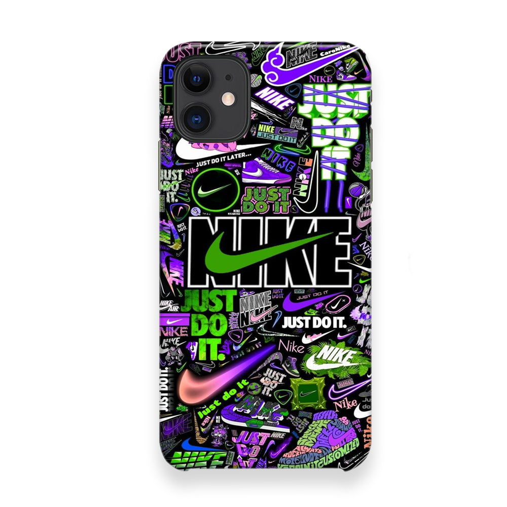 Nike Green Wall Symbol iPhone 12 Case