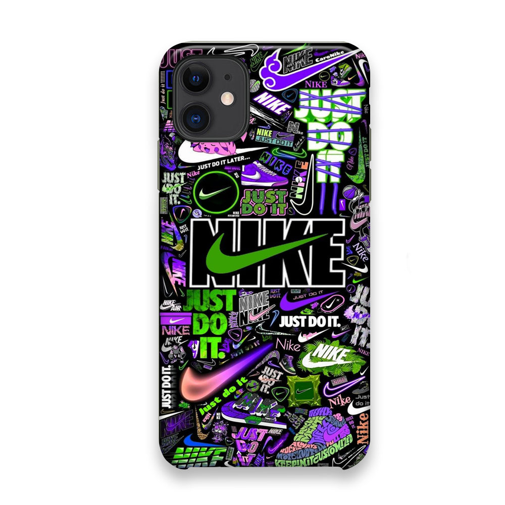 Nike Green Wall Symbol iPhone 11 Case