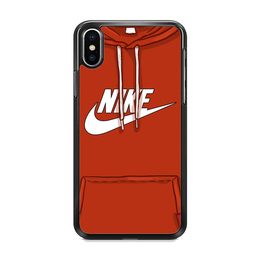 Nike Hoodie Red iPhone X Case