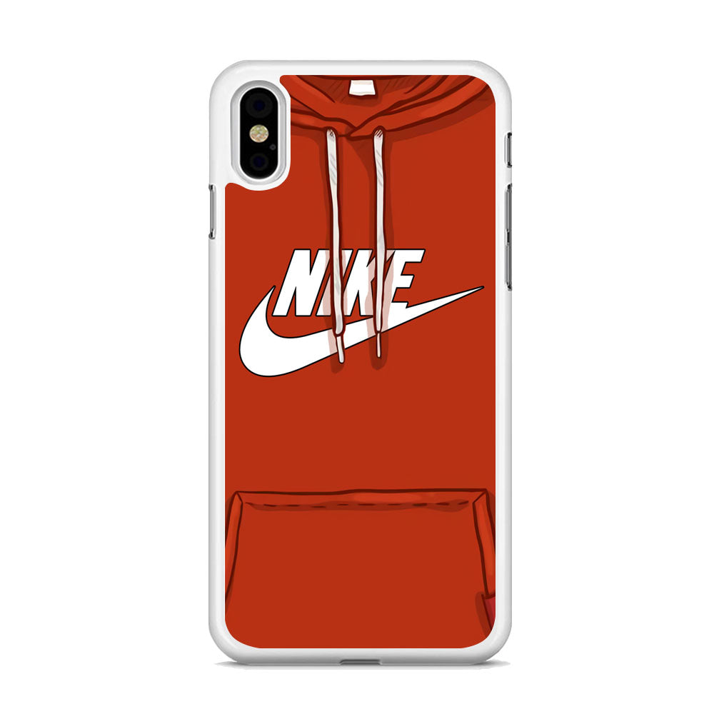 Nike Hoodie Red iPhone X Case