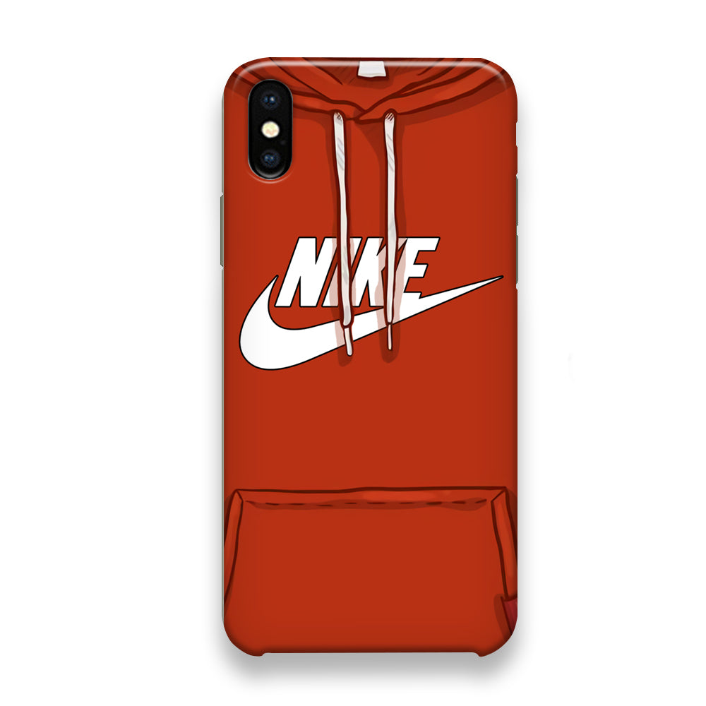 Nike Hoodie Red iPhone Xs Case