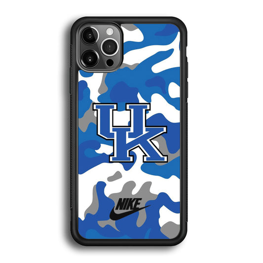 Nike Kentucky Wildcats Blue Camo iPhone 12 Pro Case