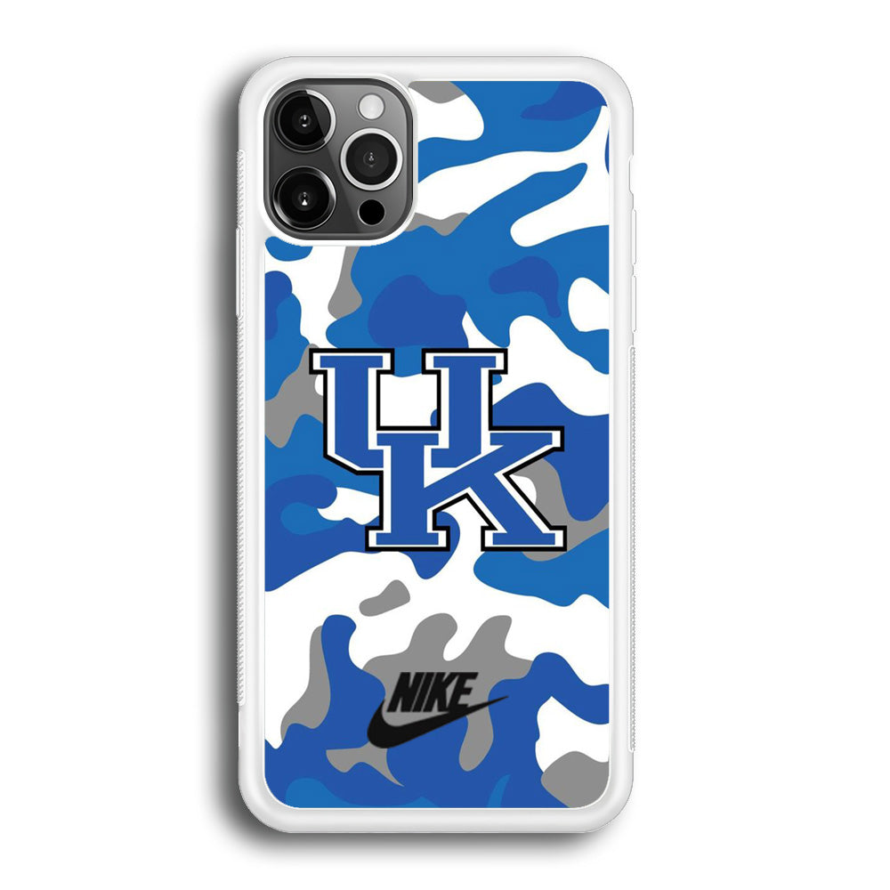 Nike Kentucky Wildcats Blue Camo iPhone 12 Pro Max Case