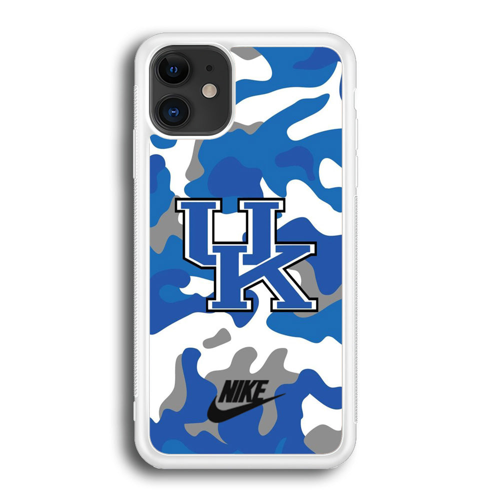 Nike Kentucky Wildcats Blue Camo iPhone 12 Case