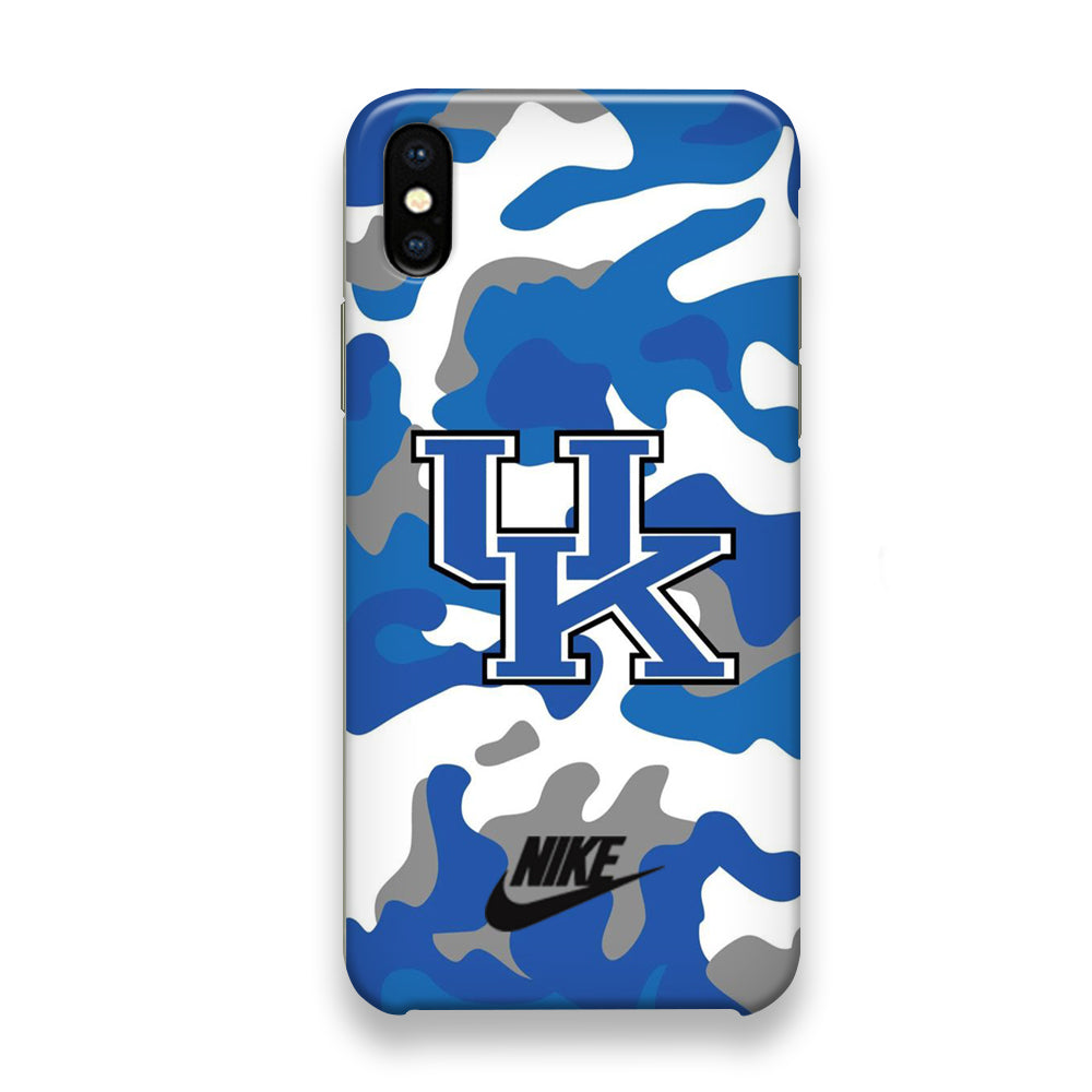 Nike Kentucky Wildcats Blue Camo iPhone Xs Max Case