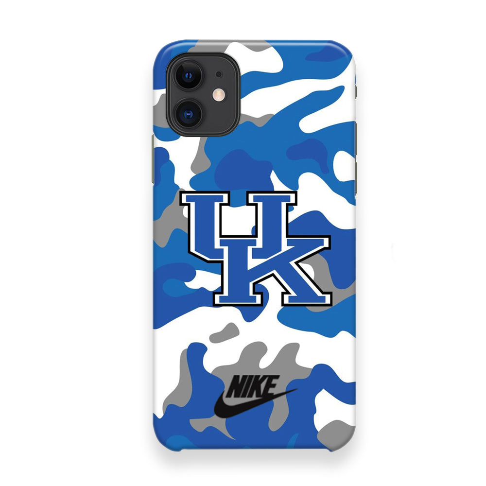 Nike Kentucky Wildcats Blue Camo iPhone 12 Case