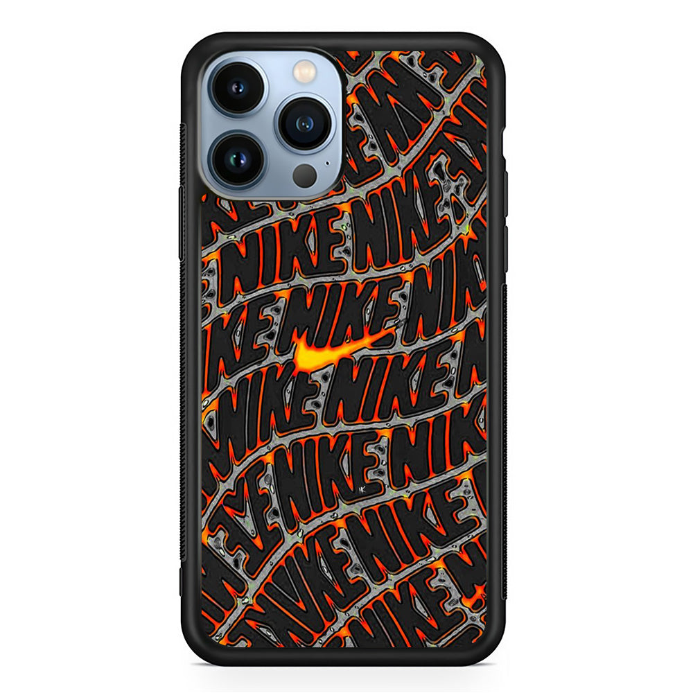 Nike Lava Land Wallpaper iPhone 13 Pro Case