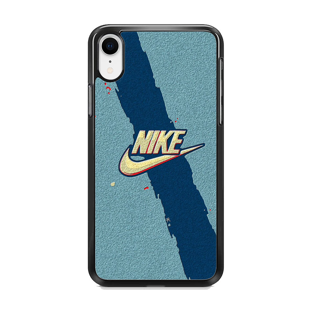 Nike Paint Blue Asphalt iPhone XR Case