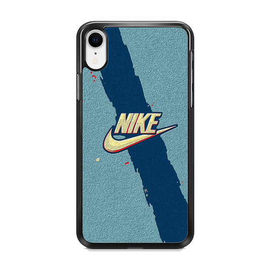 Nike Paint Blue Asphalt iPhone XR Case