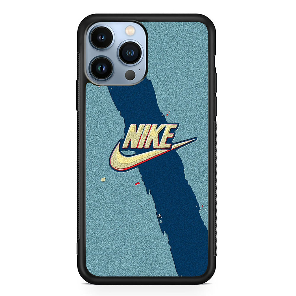 Nike Paint Blue Asphalt iPhone 13 Pro Case