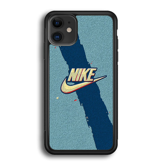 Nike Paint Blue Asphalt iPhone 12 Case