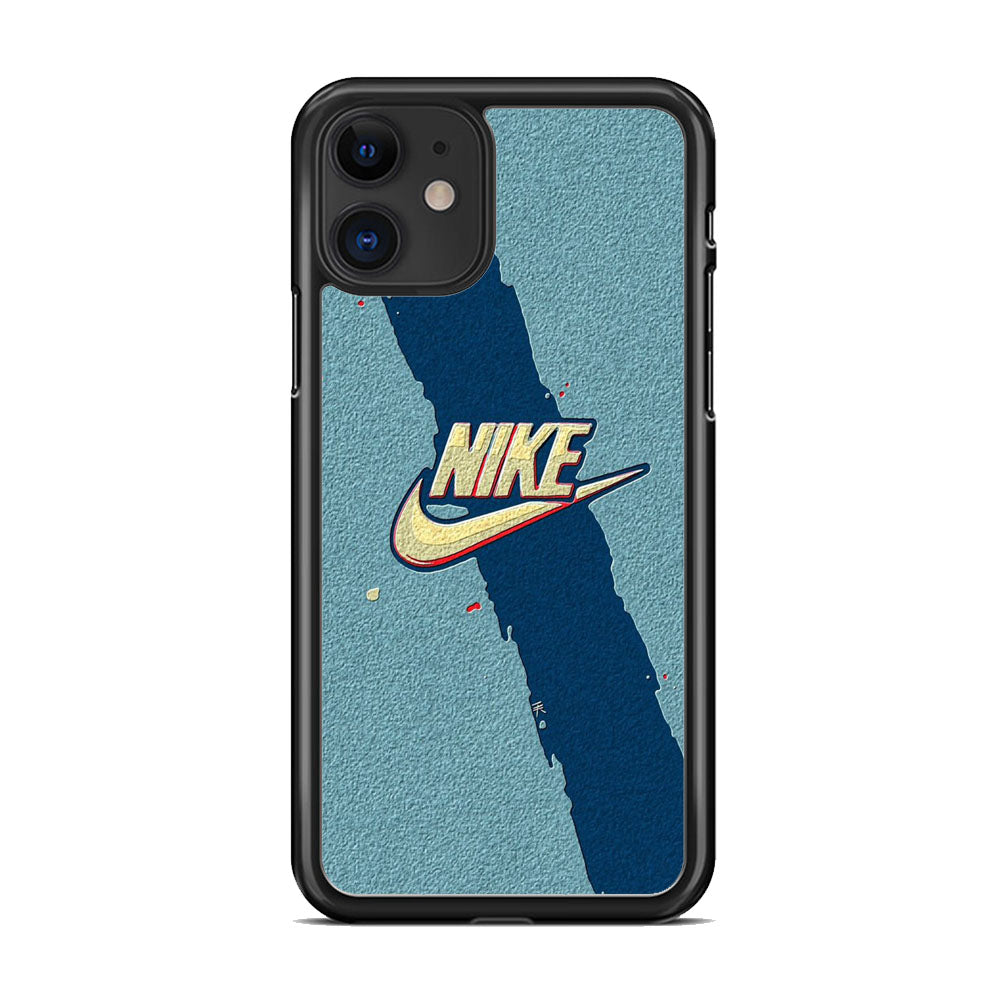 Nike Paint Blue Asphalt iPhone 11 Case